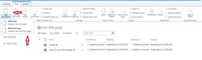 Click Files in Top Navigation